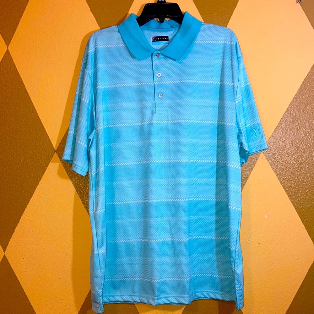 Men’s PGA Tour Polo Size XXL Baby Blue
